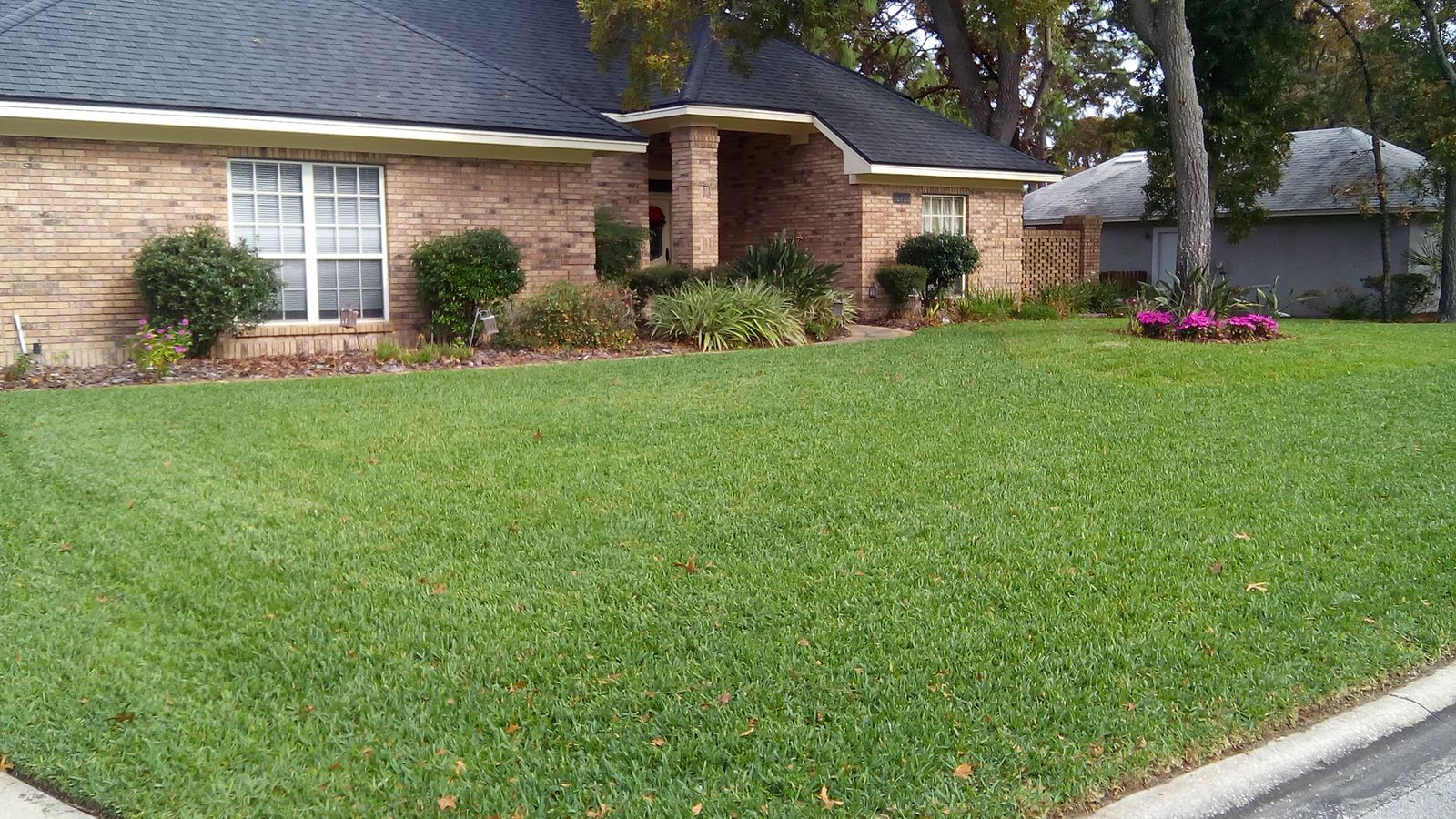 Brick-home lawn at Hidden Hills Country Club
